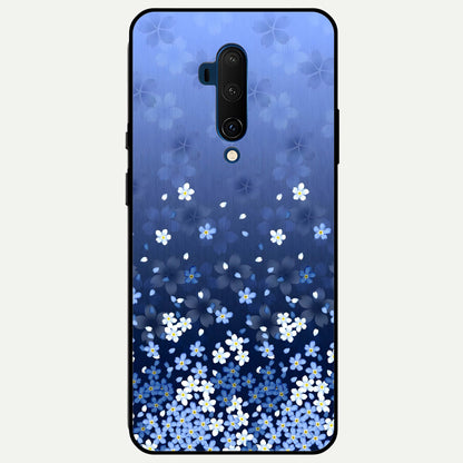  Blue Starry Glass Case For OnePlus 7T Pro back cover – full design glossy printed glass finish