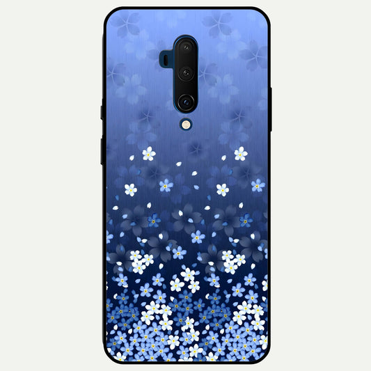  Blue Starry Glass Case For OnePlus 7T Pro back cover – full design glossy printed glass finish