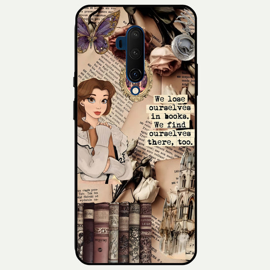  Bookish Dream World Glass Case For OnePlus 7T Pro back cover – full design glossy printed glass finish