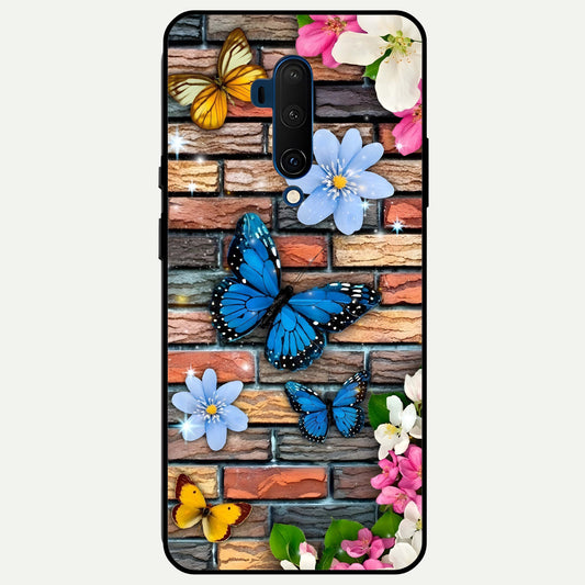  Brick Bloom Flight Glass Case For OnePlus 7T Pro back cover – full design glossy printed glass finish