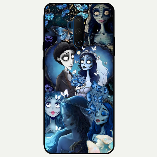  Butterfly Ghost Soul Glass Case For OnePlus 7T Pro back cover – full design glossy printed glass finish