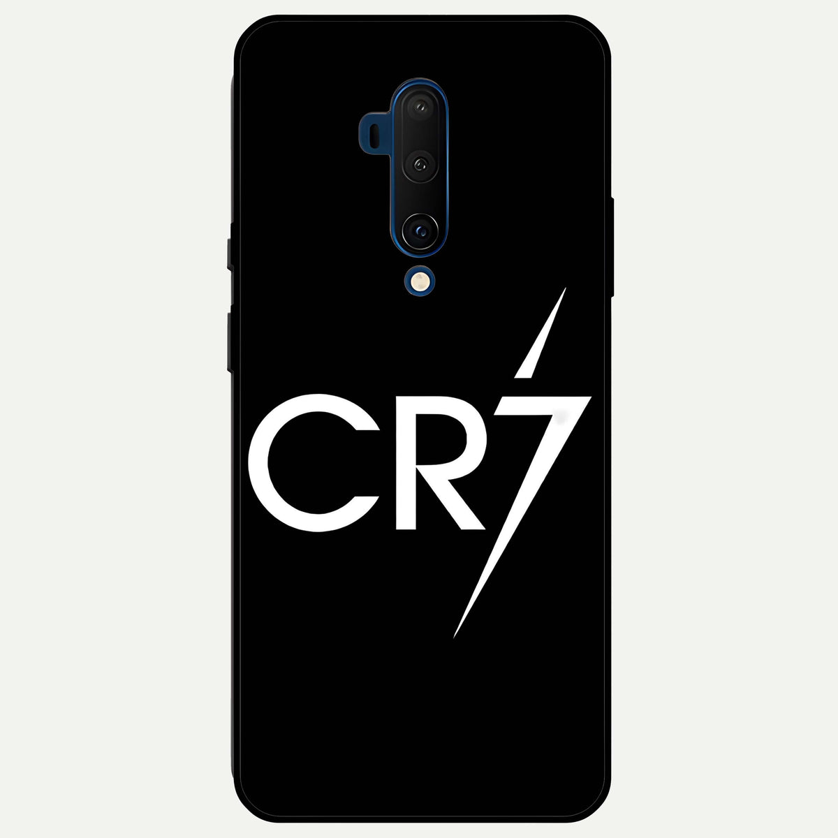  CR7 Elite Strike Glass Case For OnePlus 7T Pro back cover – full design glossy printed glass finish