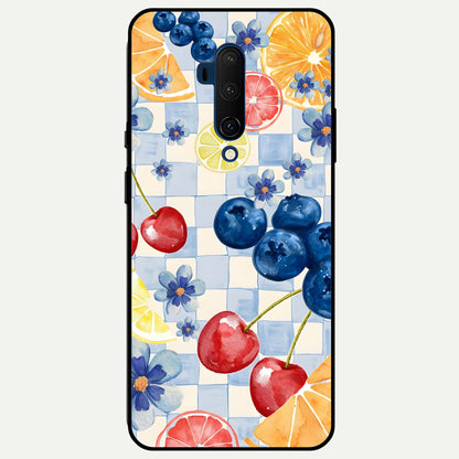  Citrus Bloom Joy Glass Case For OnePlus 7T Pro back cover – full design glossy printed glass finish