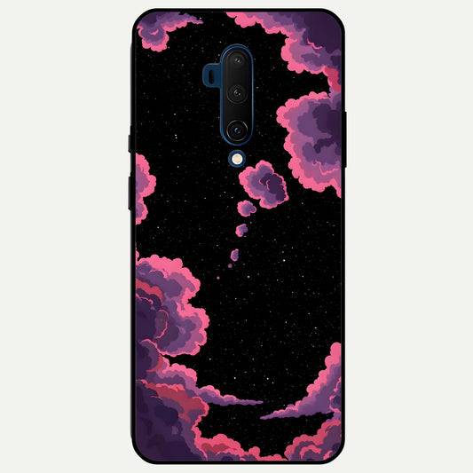  Cosmic Cloud Journey Glass Case For OnePlus 7T Pro back cover – full design glossy printed glass finish