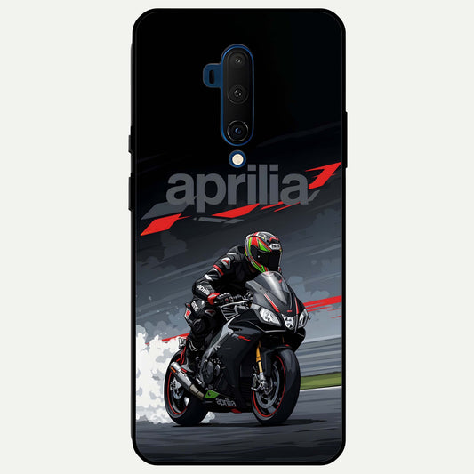  Dark Aprilla Glass Case For OnePlus 7T Pro back cover – full design glossy printed glass finish