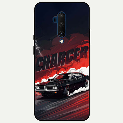  Dark Charger Fury Glass Case For OnePlus 7T Pro back cover – full design glossy printed glass finish