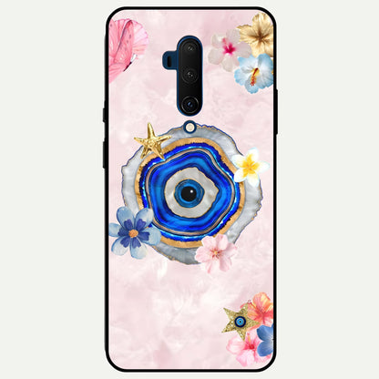  Divine Aura Bloom Glass Case For OnePlus 7T Pro back cover – full design glossy printed glass finish