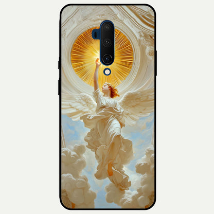  Divine Light Angel Glass Case For OnePlus 7T Pro back cover – full design glossy printed glass finish