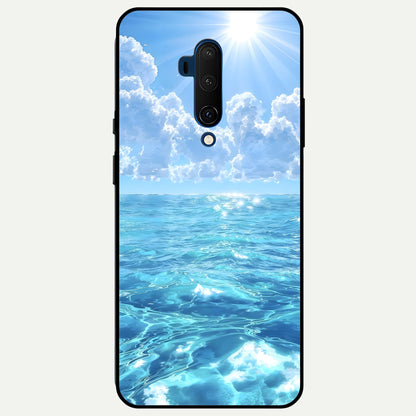  Endless Ocean Horizon Glass Case For OnePlus 7T Pro back cover – full design glossy printed glass finish