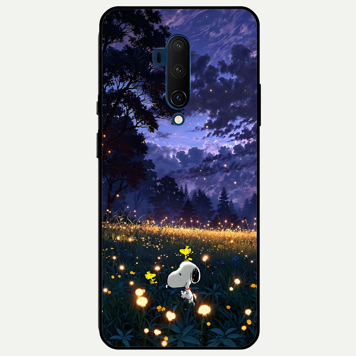  Firefly Meadow Magic Glass Case For OnePlus 7T Pro back cover – full design glossy printed glass finish