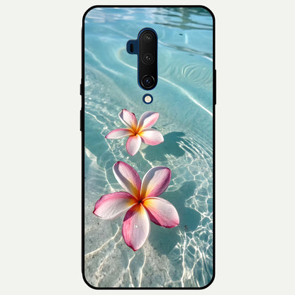  Floating Bloom Bliss Glass Case For OnePlus 7T Pro back cover – full design glossy printed glass finish
