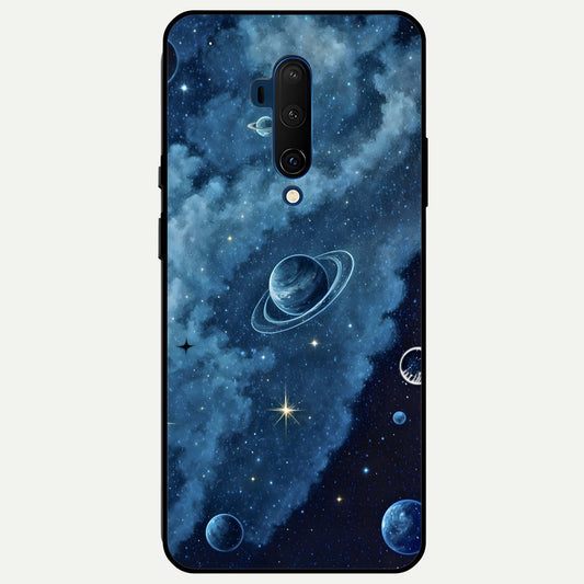 Galaxy Dream Space Glass Case For OnePlus 7T Pro back cover – full design glossy printed glass finish