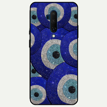  Galaxy Eye Flow Glass Case For OnePlus 7T Pro back cover – full design glossy printed glass finish