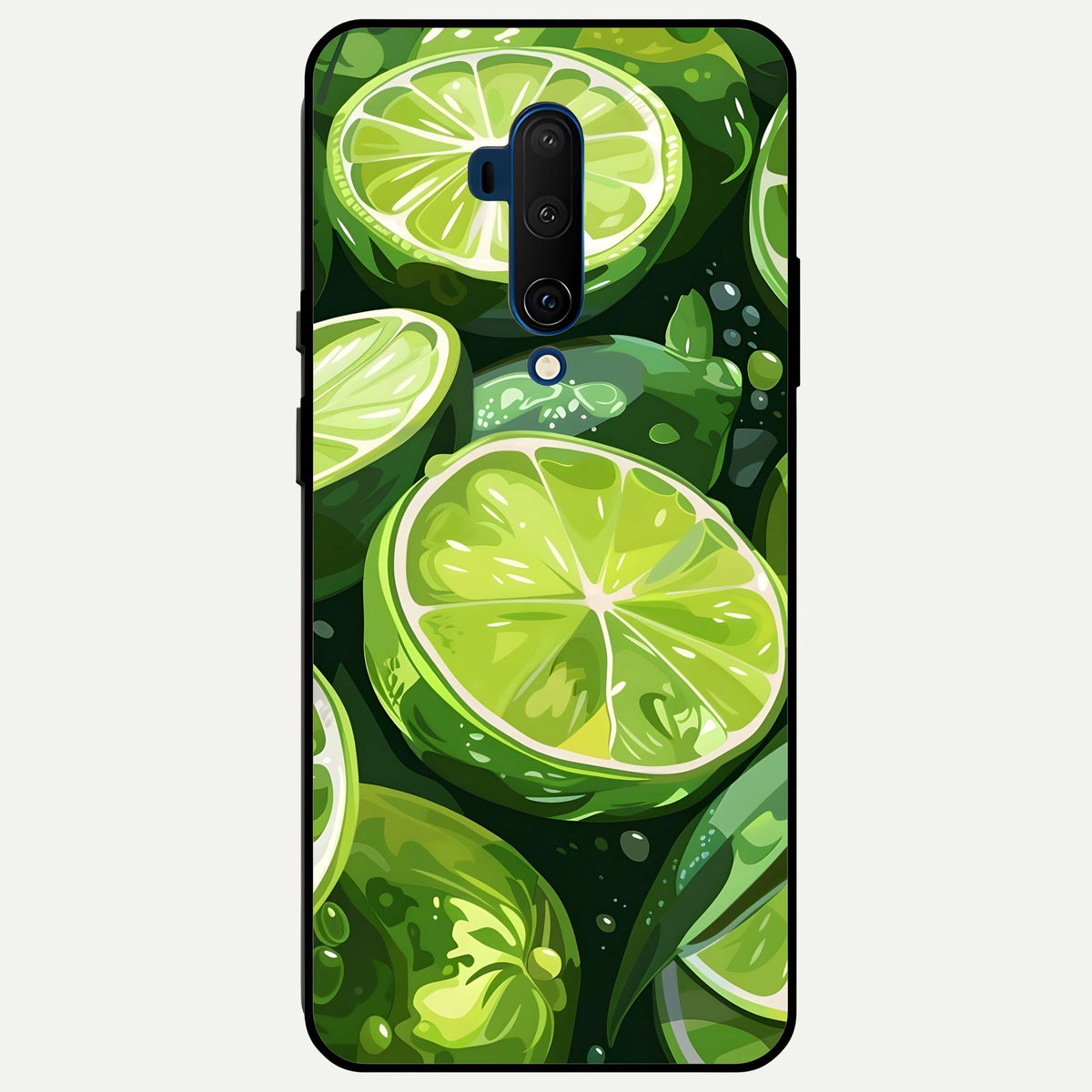  Green Kawasaki Glass Case For OnePlus 7T Pro back cover – full design glossy printed glass finish