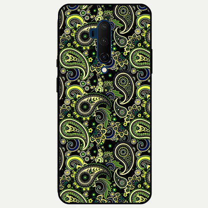  Green Lemon Glass Case For OnePlus 7T Pro back cover – full design glossy printed glass finish