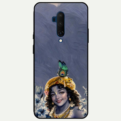  Lord Krishna Glass Case For OnePlus 7T Pro back cover – full design glossy printed glass finish
