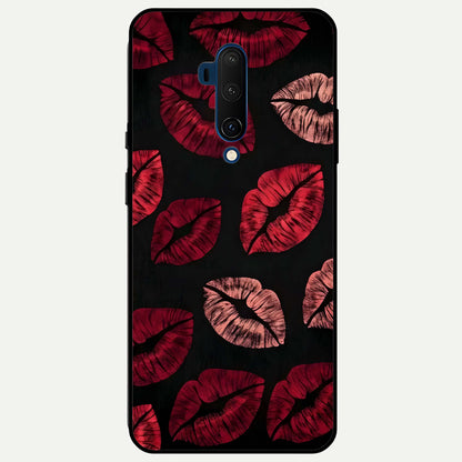  Midnight Kiss Love Glass Case For OnePlus 7T Pro back cover – full design glossy printed glass finish