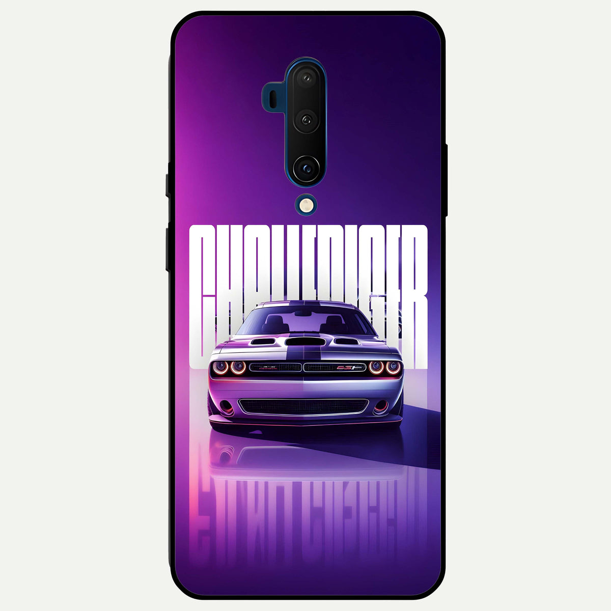  Midnight Muscle Ride Glass Case For OnePlus 7T Pro back cover – full design glossy printed glass finish