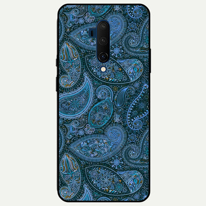  Midnight Paisley Glow Glass Case For OnePlus 7T Pro back cover – full design glossy printed glass finish