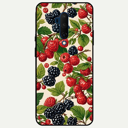  Mixed Berry Collage Glass Case For OnePlus 7T Pro back cover – full design glossy printed glass finish
