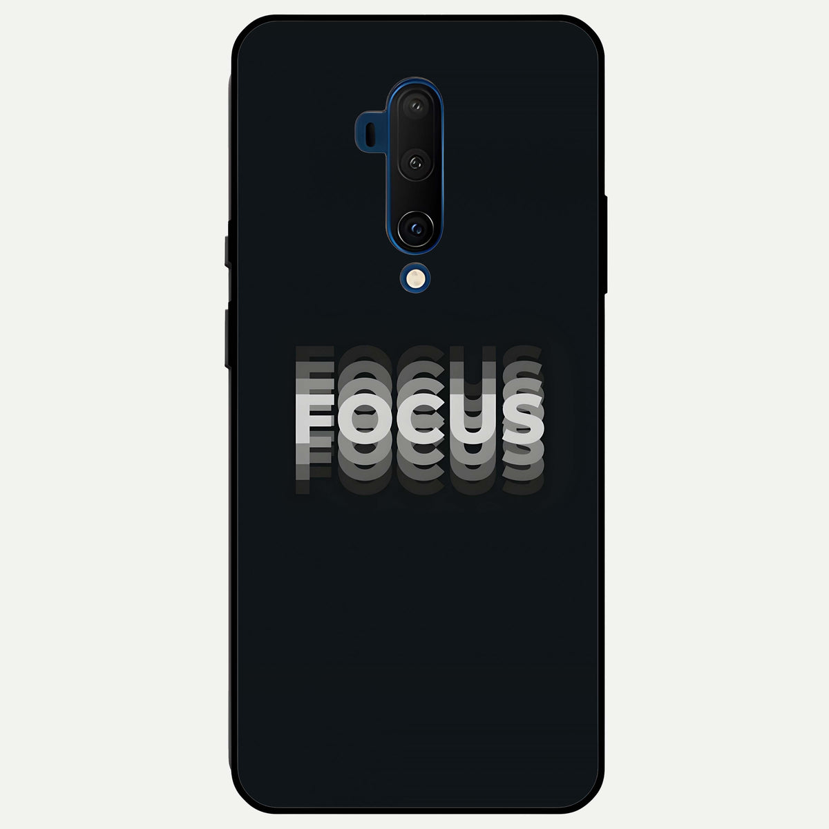  Mono Focus Vision Glass Case For OnePlus 7T Pro back cover – full design glossy printed glass finish