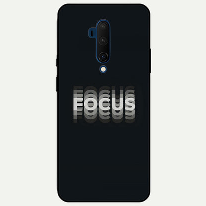  Mono Focus Vision Glass Case For OnePlus 7T Pro back cover – full design glossy printed glass finish