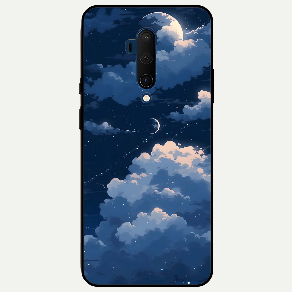  Moon Dream Haze Glass Case For OnePlus 7T Pro back cover – full design glossy printed glass finish