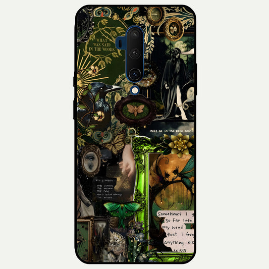  Mystic Woods Secret Glass Case For OnePlus 7T Pro back cover – full design glossy printed glass finish