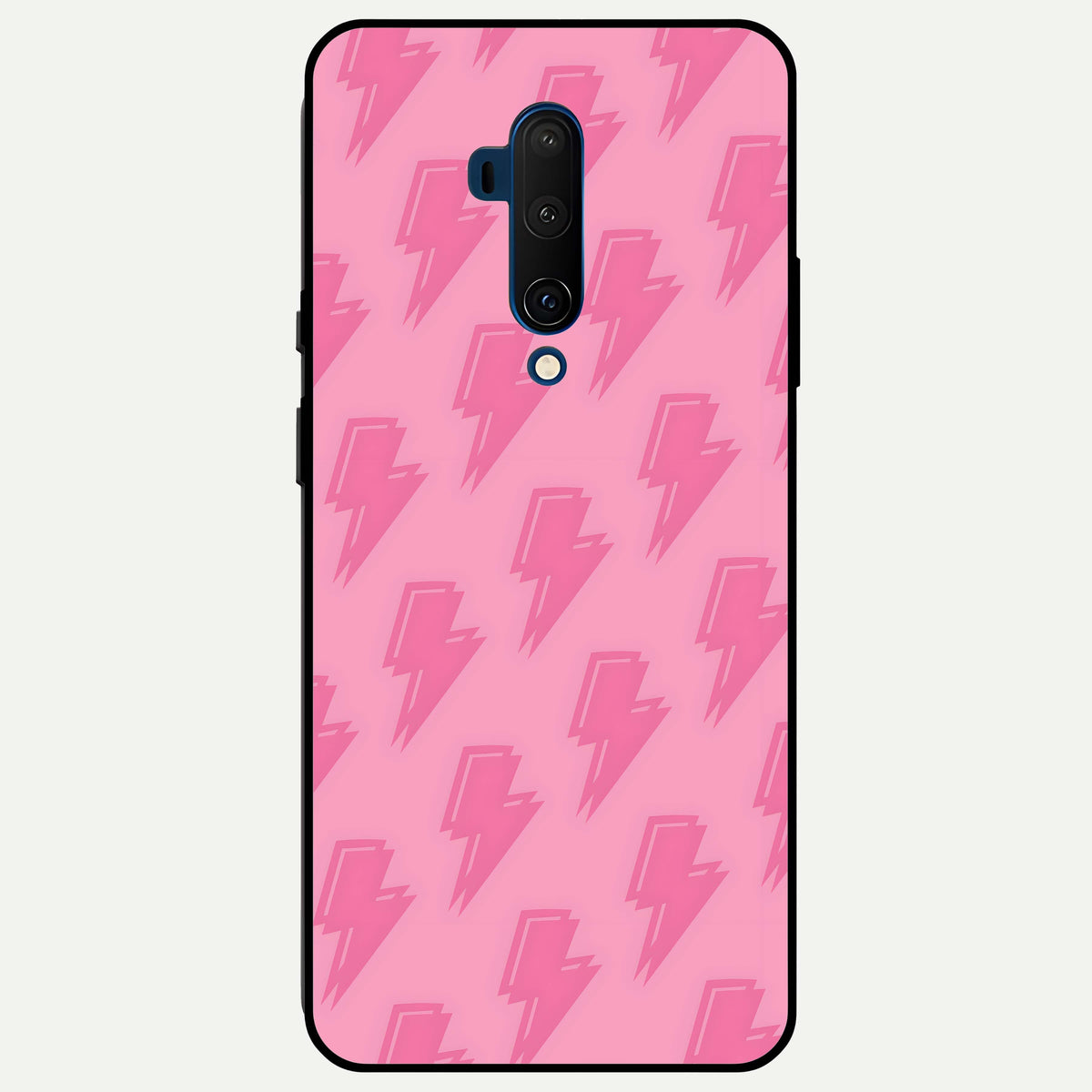  Pink Moo Magic Glass Case For OnePlus 7T Pro back cover – full design glossy printed glass finish