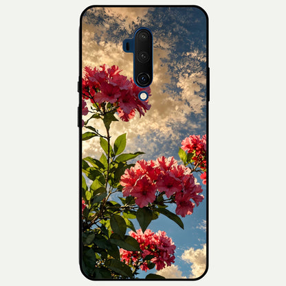  Red Bloom Skies Glass Case For OnePlus 7T Pro back cover – full design glossy printed glass finish
