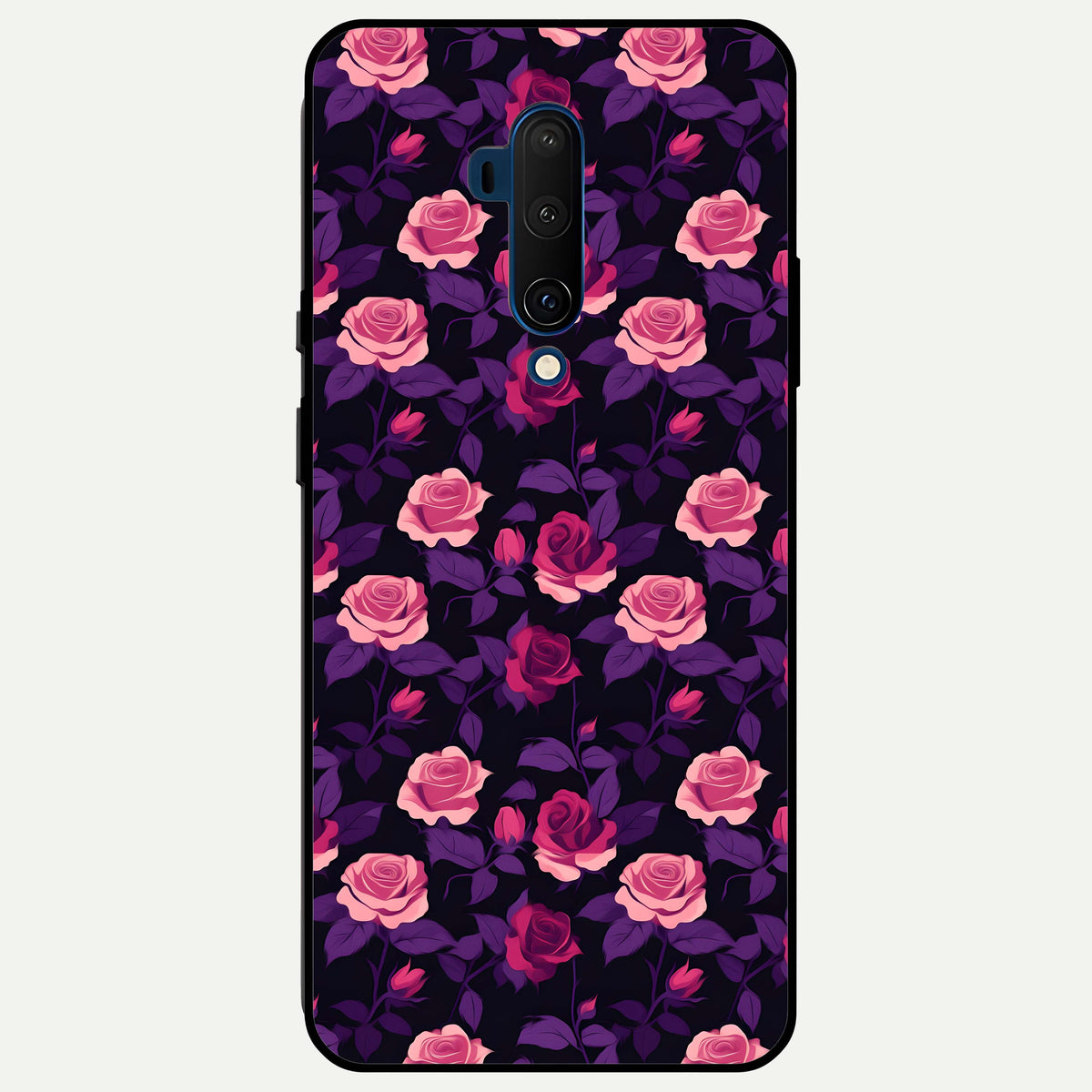  Rose Garden Twilight Glass Case For OnePlus 7T Pro back cover – full design glossy printed glass finish