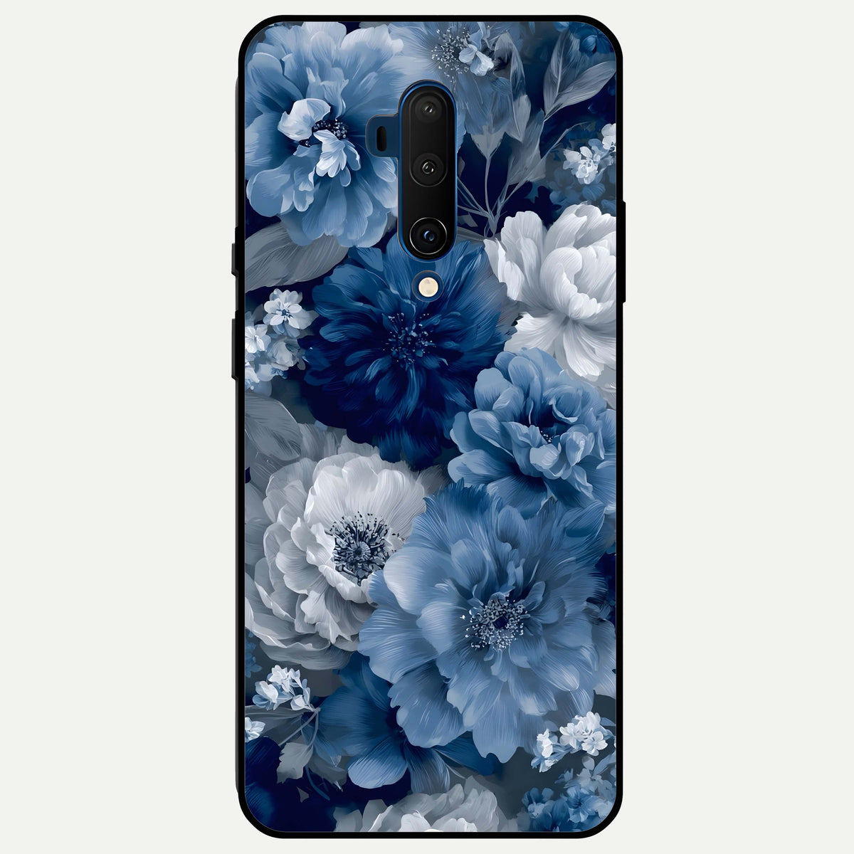  Royal Bloom Garden Glass Case For OnePlus 7T Pro back cover – full design glossy printed glass finish