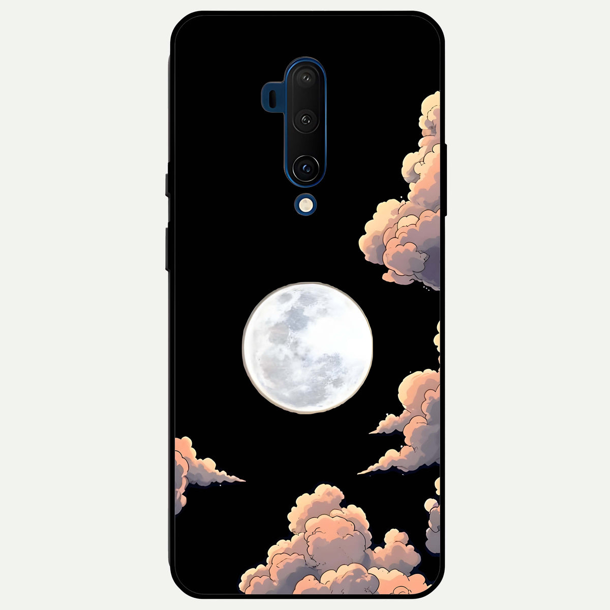  Shade Cloud Moon Glass Case For OnePlus 7T Pro back cover – full design glossy printed glass finish