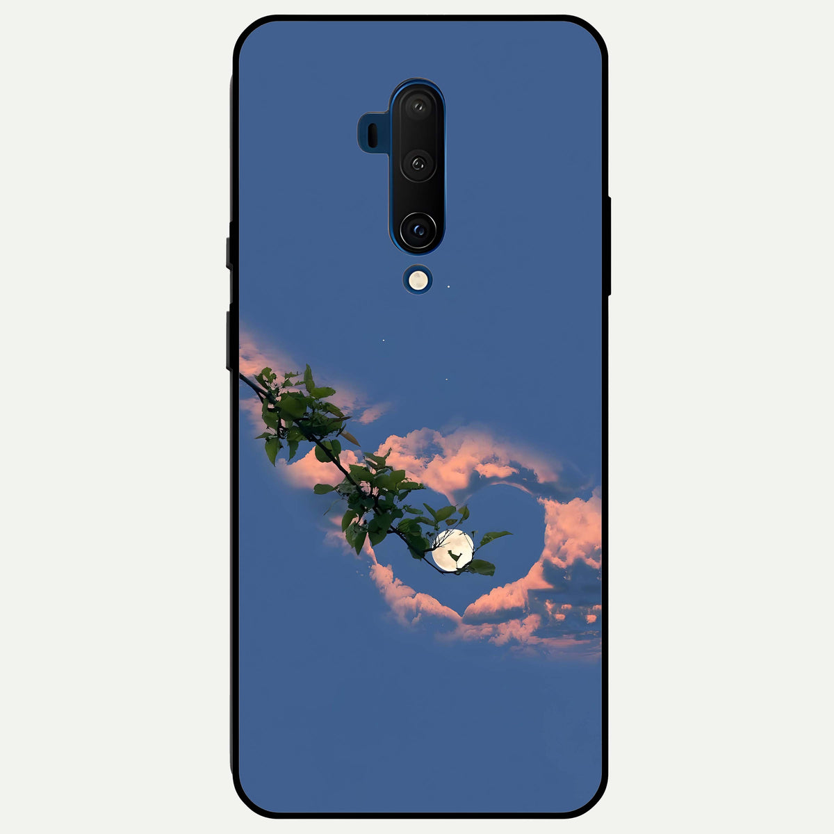  Sky Under Tree Glass Case For OnePlus 7T Pro back cover – full design glossy printed glass finish