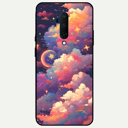  Starlit Dream Clouds Glass Case For OnePlus 7T Pro back cover – full design glossy printed glass finish