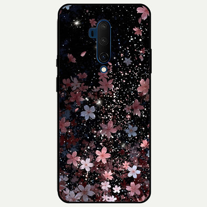  Starlit Flower Dreams Glass Case For OnePlus 7T Pro back cover – full design glossy printed glass finish