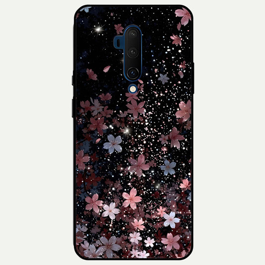  Starlit Flower Dreams Glass Case For OnePlus 7T Pro back cover – full design glossy printed glass finish