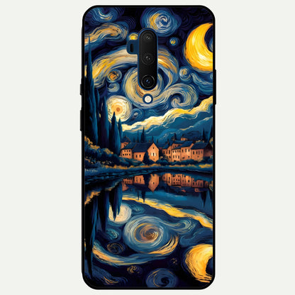  Starry Sky Serenity Glass Case For OnePlus 7T Pro back cover – full design glossy printed glass finish