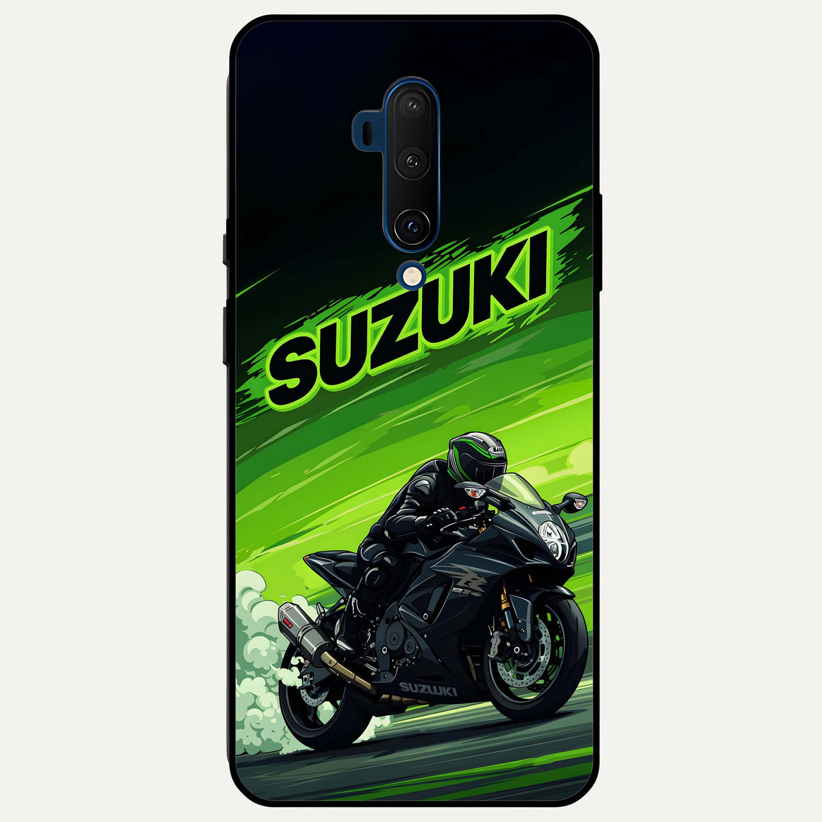  Suzuki Speed Beast Glass Case For OnePlus 7T Pro back cover – full design glossy printed glass finish