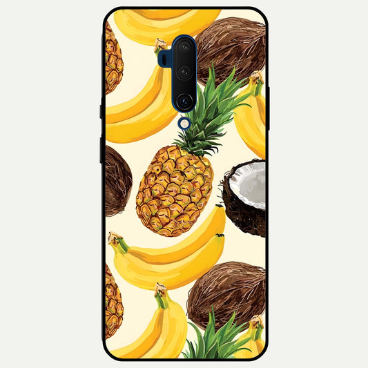  Tropical Fruit Mood Glass Case For OnePlus 7T Pro back cover – full design glossy printed glass finish