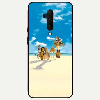  Tropical Fun Squad Glass Case For OnePlus 7T Pro back cover – full design glossy printed glass finish