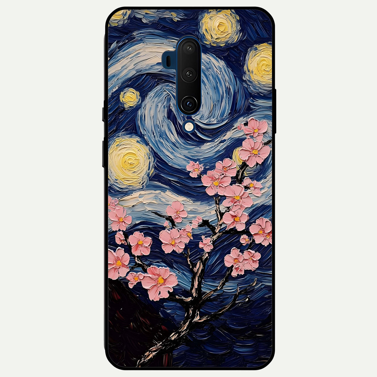  Van Gogh Scenery Glass Case For OnePlus 7T Pro back cover – full design glossy printed glass finish