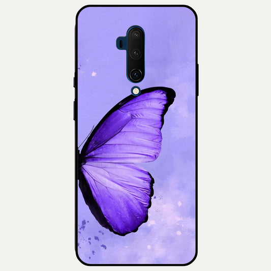  Violet Dream Wing Glass Case For OnePlus 7T Pro back cover – full design glossy printed glass finish