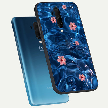  Bloom Thread Art phone case For OnePlus 7T Pro showing premium glass back cover with detailed artwork