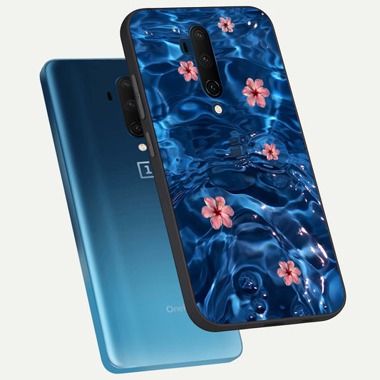  Bloom Thread Art phone case For OnePlus 7T Pro showing premium glass back cover with detailed artwork