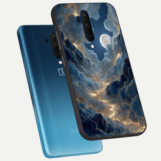  Celestial Cloud Road phone case For OnePlus 7T Pro showing premium glass back cover with detailed artwork
