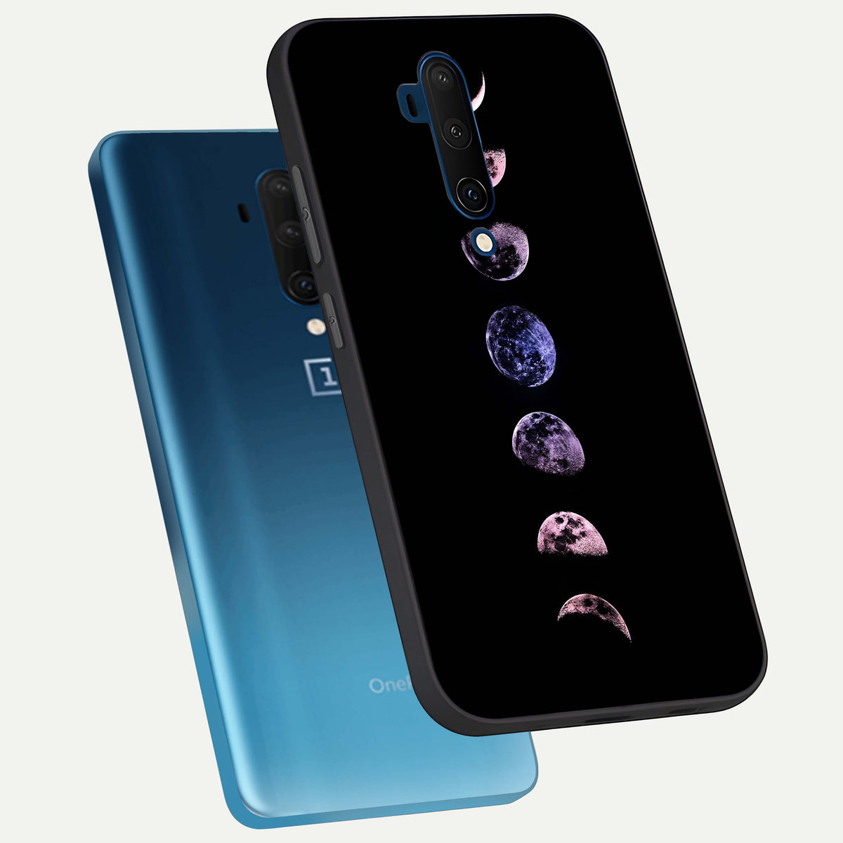  Crimson All Planets phone case For OnePlus 7T Pro showing premium glass back cover with detailed artwork