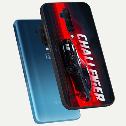  Crimson Challenger Fury phone case For OnePlus 7T Pro showing premium glass back cover with detailed artwork