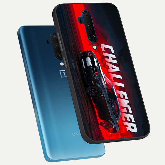  Crimson Challenger Fury phone case For OnePlus 7T Pro showing premium glass back cover with detailed artwork