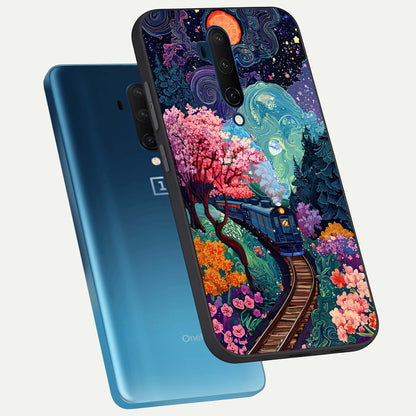  Digital Art phone case For OnePlus 7T Pro showing premium glass back cover with detailed artwork